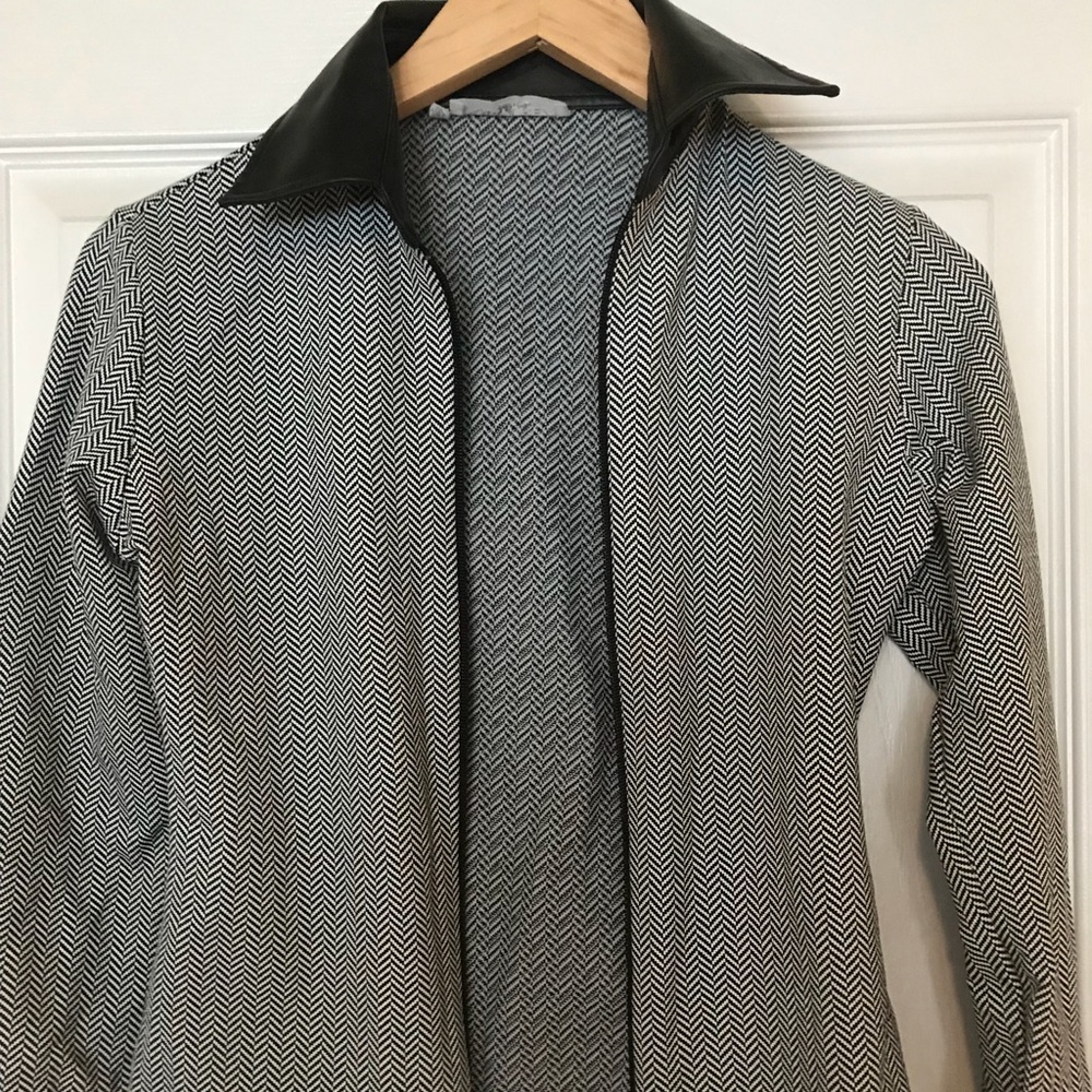 Geometric fitted Rayure jacket